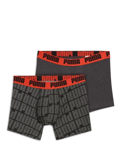 Спідня білизна Puma MEN LOGO PRINT BOXERS 2P - 176250, фото 1 - інтернет-магазин MEGASPORT