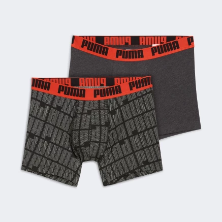 Спідня білизна Puma MEN LOGO PRINT BOXERS 2P - 176250, фото 1 - інтернет-магазин MEGASPORT