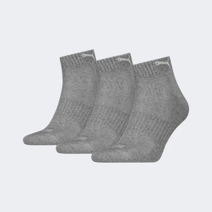 Шкарпетки Puma UNISEX CUSHIONED QUARTER 3P - 176247, фото 1 - інтернет-магазин MEGASPORT