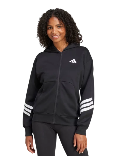 Кофта Adidas W FI 3S FZ HD - 170800, фото 1 - інтернет-магазин MEGASPORT