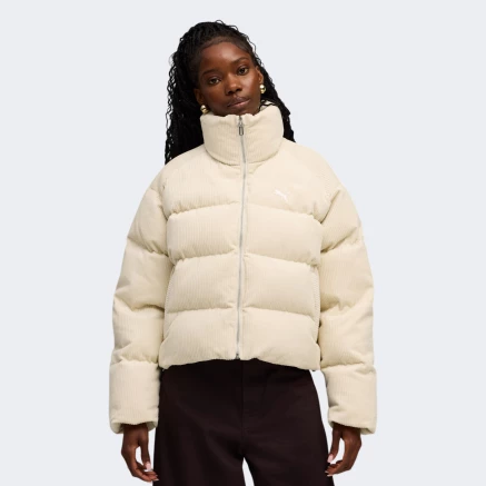 Куртка Puma WARDROBE ESS Corduroy Puffer Jacket - 176376, фото 1 - інтернет-магазин MEGASPORT