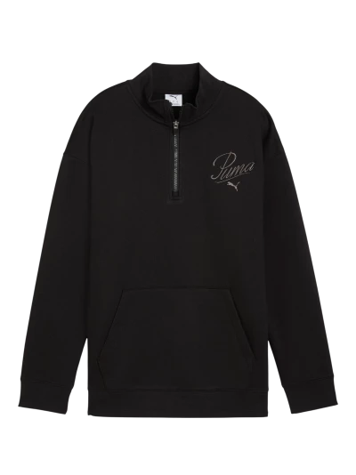 Кофта Puma ESS SCRIPT Relaxed High-Neck Half-Zip Crew FL - 175748, фото 1 - інтернет-магазин MEGASPORT