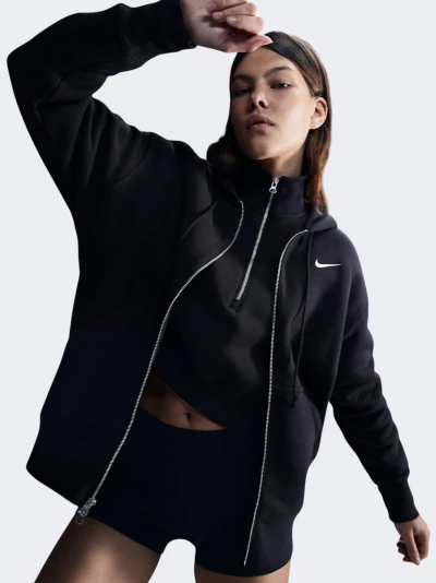 Кофта Nike W NSW PHNX FLC FZ OS HOODIE - 167609, фото 1 - інтернет-магазин MEGASPORT
