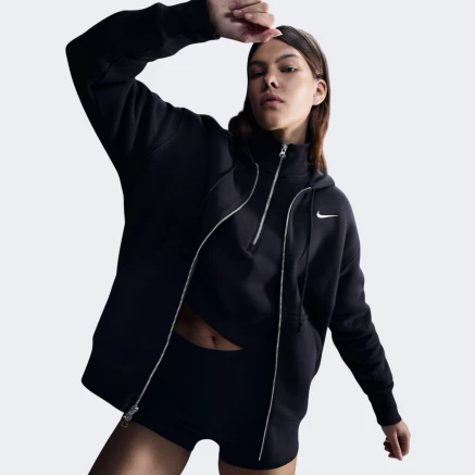 Кофта Nike W NSW PHNX FLC FZ OS HOODIE - 167609, фото 1 - інтернет-магазин MEGASPORT