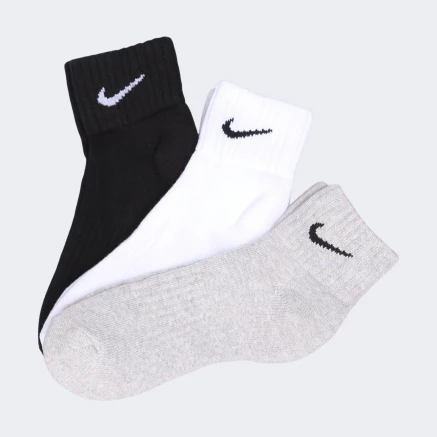 Шкарпетки Nike Unisex Cushion Quarter Training Sock (3 Pair) - 106648, фото 1 - інтернет-магазин MEGASPORT