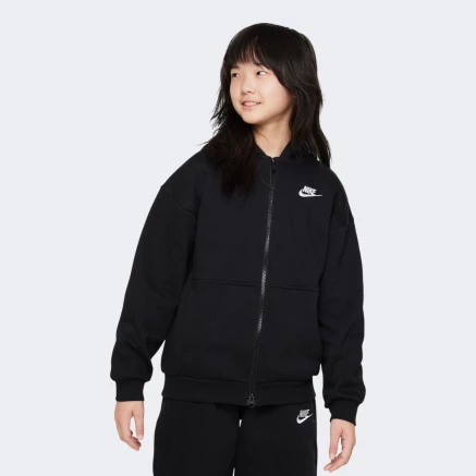 Кофта Nike G NSW CLUB FLC OVRSZD FZ LBR - 159052, фото 1 - інтернет-магазин MEGASPORT