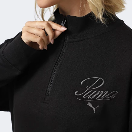 Кофта Puma ESS SCRIPT Relaxed High-Neck Half-Zip Crew FL - 175748, фото 4 - інтернет-магазин MEGASPORT