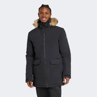もこもこ Куртка Adidas PAVERIC FUR PAR | Колір: чорний | купити в інтернет