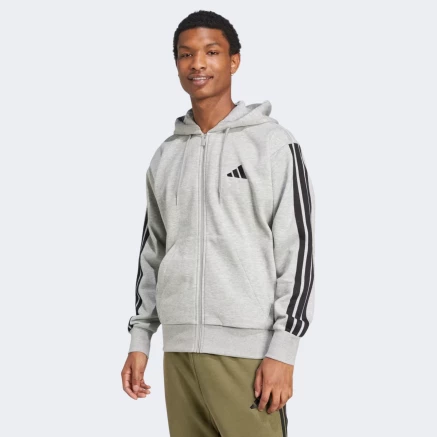 Кофта Adidas M 3S FL FZ HD - 175680, фото 1 - інтернет-магазин MEGASPORT
