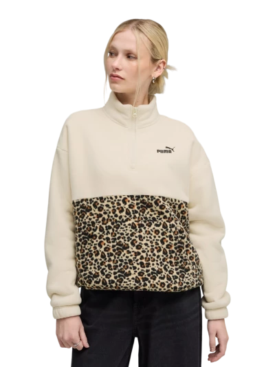 Кофта Puma ESS GRAPHIC Animal Relaxed Half-Zip Crew - 176587, фото 1 - інтернет-магазин MEGASPORT
