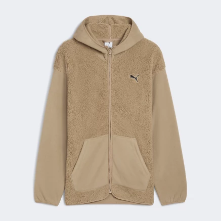Кофта Puma ESS ELEVATED Relaxed Winterized Full-zip Hoodie Sherpa - 176591, фото 4 - інтернет-магазин MEGASPORT
