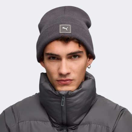 Шапка Puma WARDROBE ESS High Crown Beanie - 176882, фото 4 - інтернет-магазин MEGASPORT
