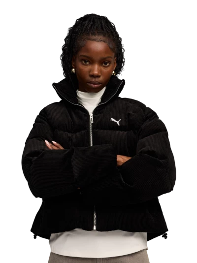 Куртка Puma WARDROBE ESS Corduroy Puffer Jacket - 177082, фото 1 - інтернет-магазин MEGASPORT