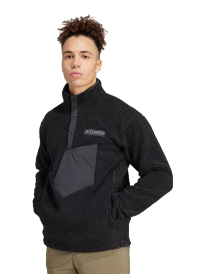 Кофта Adidas XPL PILE SNAP - 177111, фото 1 - інтернет-магазин MEGASPORT
