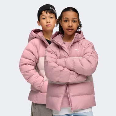 Synthetic Hooded Puffer Jacket