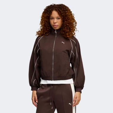 T7 Balloon Sleeve Piping Relaxed Woven Track Jacket T7 Balloon Sleeve Piping Relaxed Woven Track Jacket