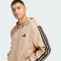 Кофта Adidas M 3S FL FZ HD, фото 4 - інтернет магазин MEGASPORT