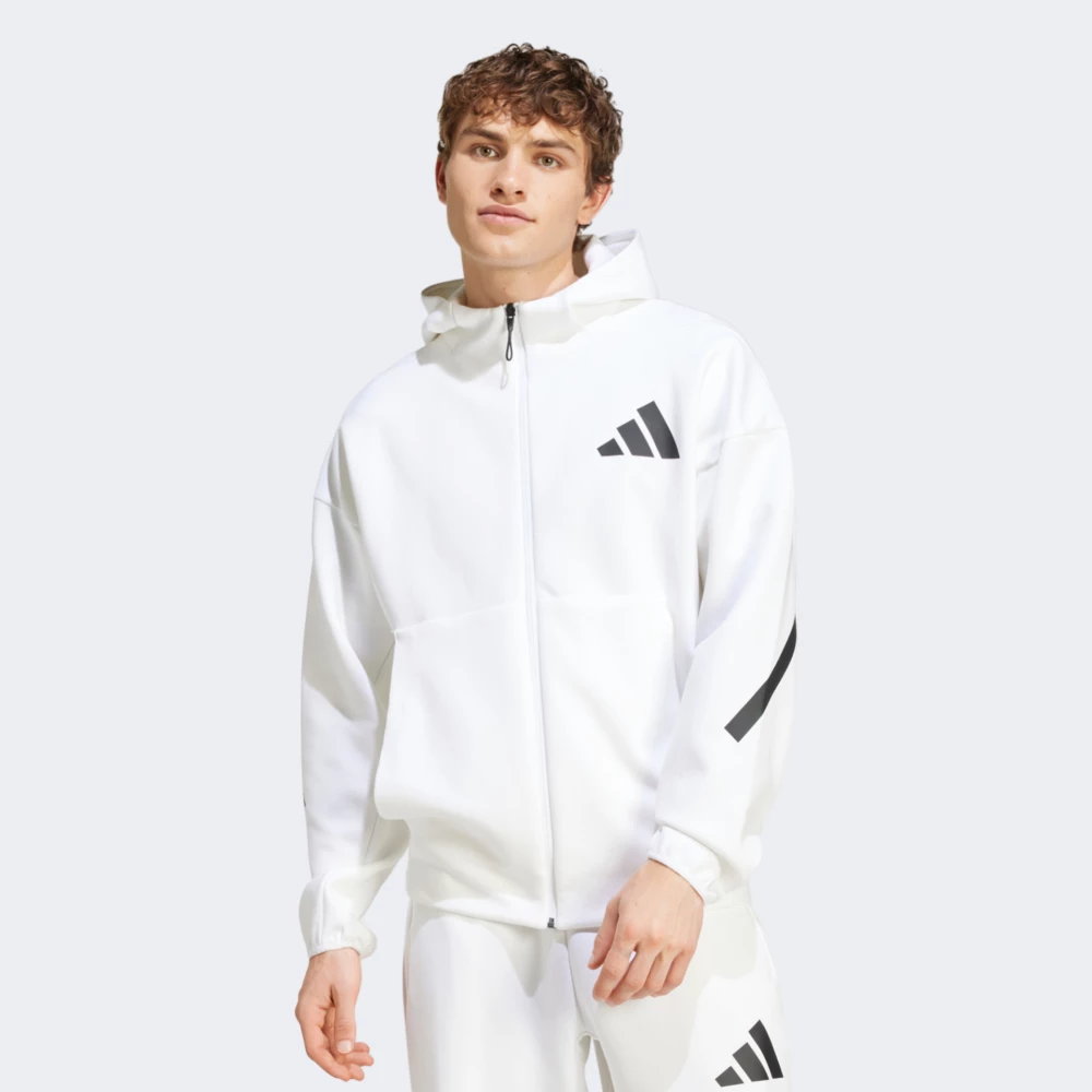 Кофта Adidas M Z.N.E. FZ | Цвет: белый | купить в интернет