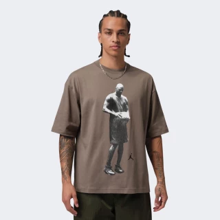Футболка Jordan M J DF SPT STMT GFX SS CREW | Цвет: серый | купить