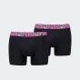 Спідня білизна Puma MEN LOGO BLOCK ELASTIC BOXERS 2P, фото 1 - інтернет магазин MEGASPORT