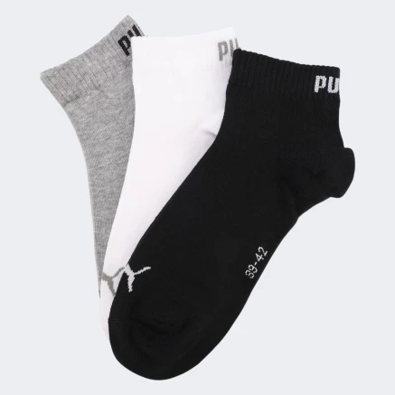 Шкарпетки Puma UNISEX QUARTER PLAIN 3P - 168390 Шкарпетки Puma UNISEX QUARTER PLAIN 3P - 168390