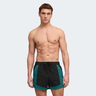 SWIM MEN CRINKLE COLOUR BLOCK SHORT SHORTS 1P