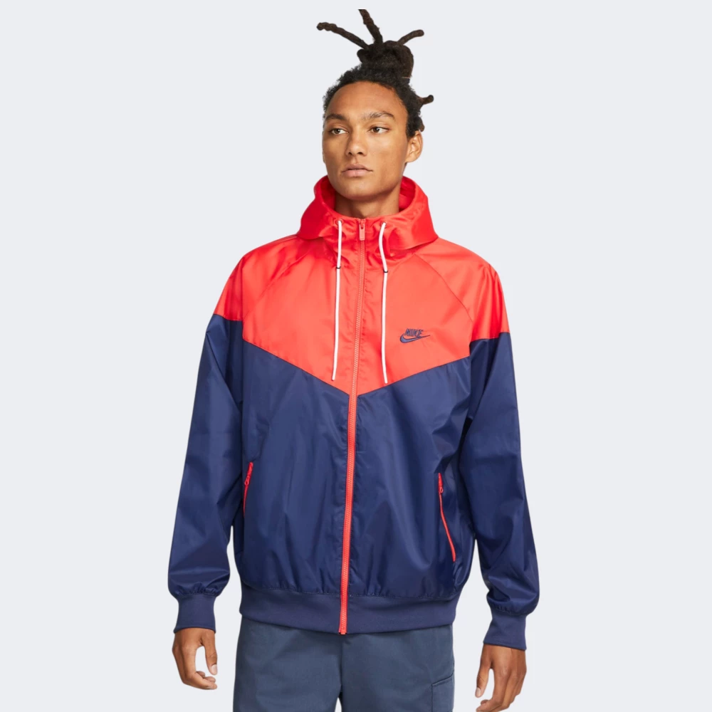 Ветровка Nike M NK WVN LND WR HD JKT | Цвет: синий,красный