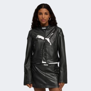 Куртка Puma FUTURE.PUMA.ARCHIVE Pleather Racer Jacket | Цвет