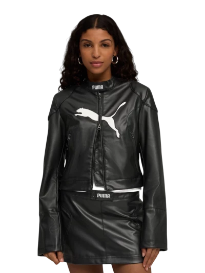 Куртка Puma FUTURE.PUMA.ARCHIVE Pleather Racer Jacket - 176052