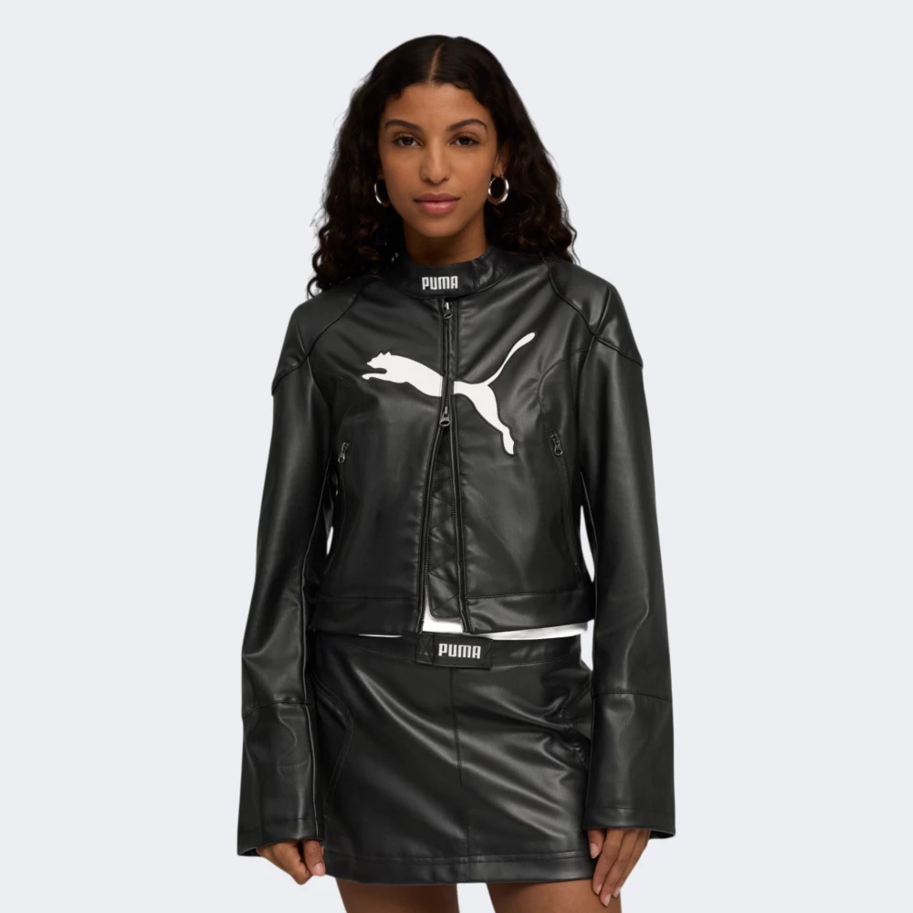 Куртка Puma FUTURE.PUMA.ARCHIVE Pleather Racer Jacket | Колір