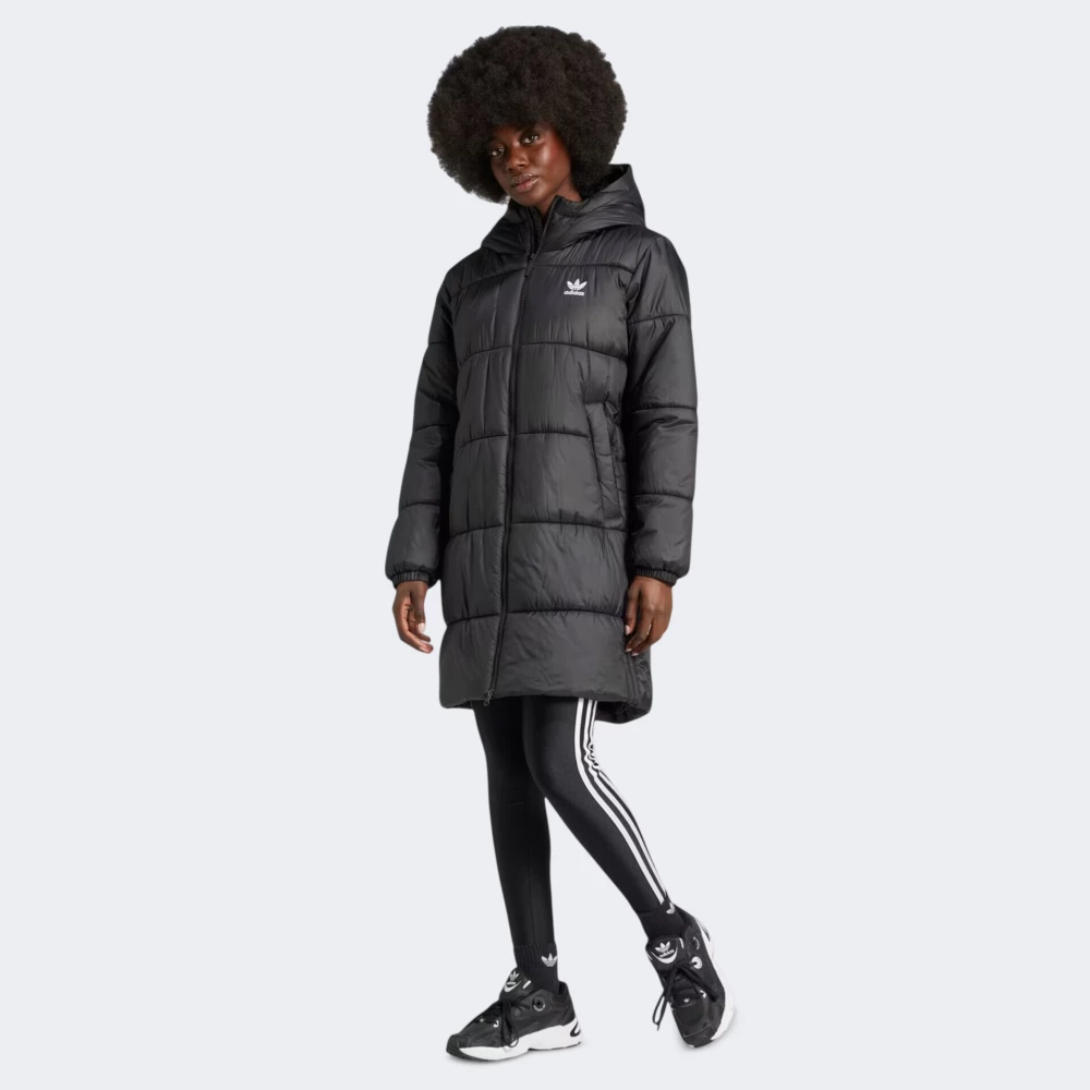 Куртка Adidas Originals LONG PUFFER | Колір: чорний | купити в