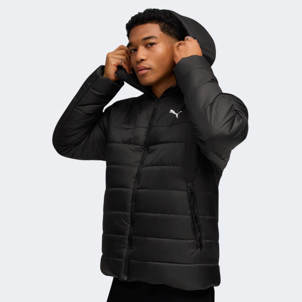 Куртка Puma ESS Hooded Padded Jacket | Цвет: черный | купить в