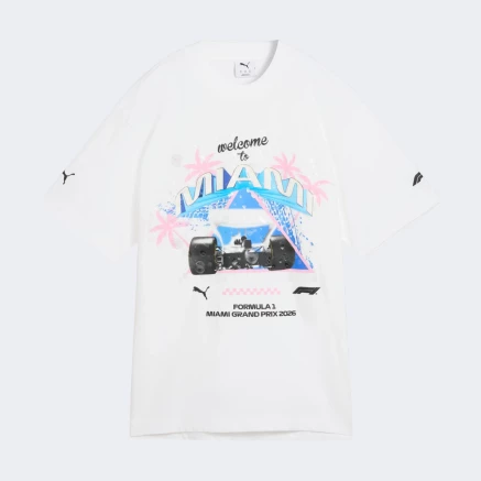 Футболка Puma F1 Miami Washed Graphic Tee - 180285 Футболка Puma F1 Miami Washed Graphic Tee - 180285