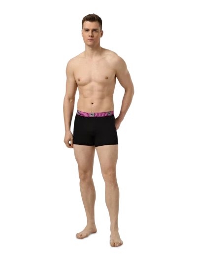 Спідня білизна Puma MEN LOGO BLOCK ELASTIC BOXERS 2P - 179766 Спідня білизна Puma MEN LOGO BLOCK ELASTIC BOXERS 2P - 179766