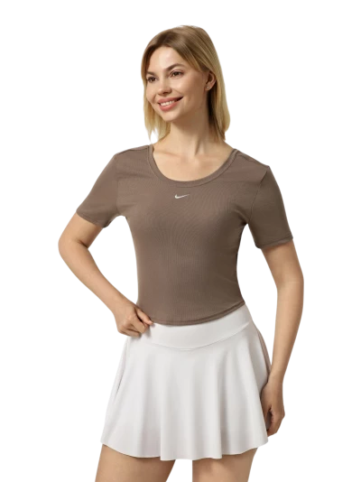 Футболка Nike W NSW NK CHLL KNT MRIB SS TOP - 180057