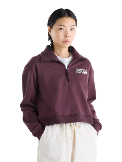 Кофта New Balance Athletics Premium Logo Oversized Half Zip - 184339 Кофта New Balance Athletics Premium Logo Oversized Half Zip - 184339