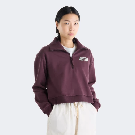 Кофта New Balance Athletics Premium Logo Oversized Half Zip - 184339 Кофта New Balance Athletics Premium Logo Oversized Half Zip - 184339