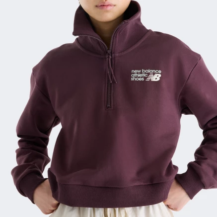 Кофта New Balance Athletics Premium Logo Oversized Half Zip - 184339 Кофта New Balance Athletics Premium Logo Oversized Half Zip - 184339