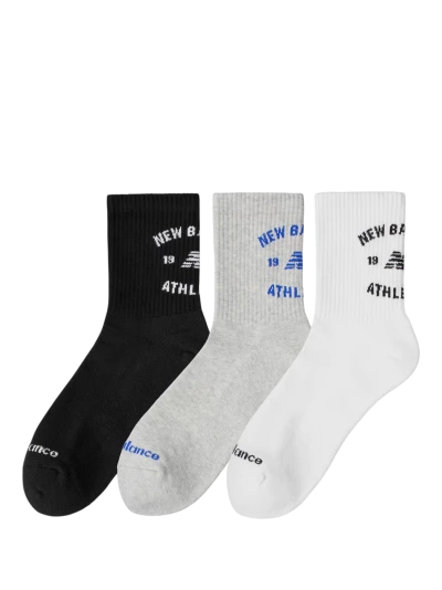 Шкарпетки New Balance Graphics QTR Crew Socks 3 Pack - 187061