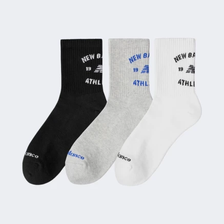 Шкарпетки New Balance Graphics QTR Crew Socks 3 Pack - 187061 Шкарпетки New Balance Graphics QTR Crew Socks 3 Pack - 187061