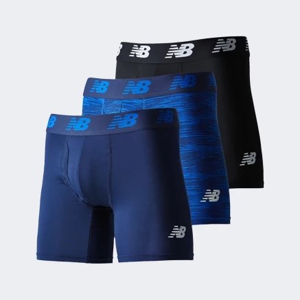 Спідня білизна New Balance Mens Premium 6 Inch Boxer Brief with Fly 3 Pack - 187066