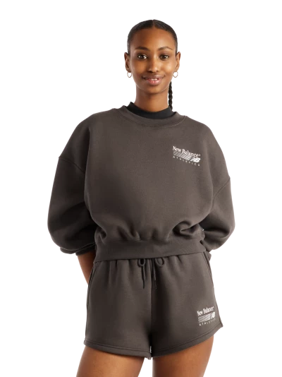 Кофта New Balance Trackside Fleece Crew - 188194