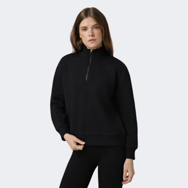 women's brushed terry halfzip