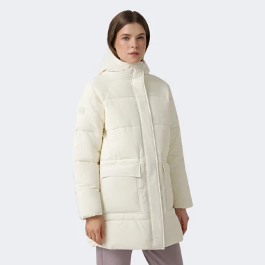 womens long hooded padded jacket