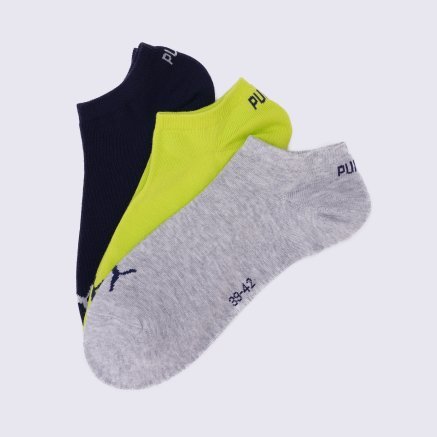 Шкарпетки Puma Unisex Sneaker Plain 3p - 123376, фото 1 - інтернет-магазин MEGASPORT