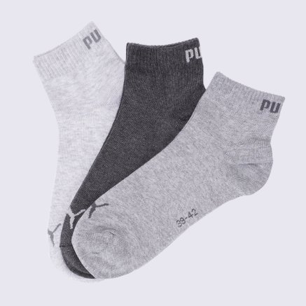 Шкарпетки Puma Unisex Quarter Plain 3p - 106078, фото 1 - інтернет-магазин MEGASPORT