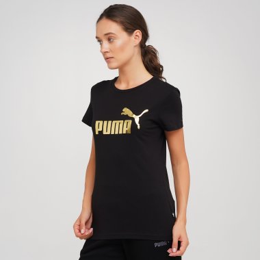 Футболки puma Essentials+ Metallic Logo Women's Tee - 140146, фото 1 - інтернет-магазин MEGASPORT